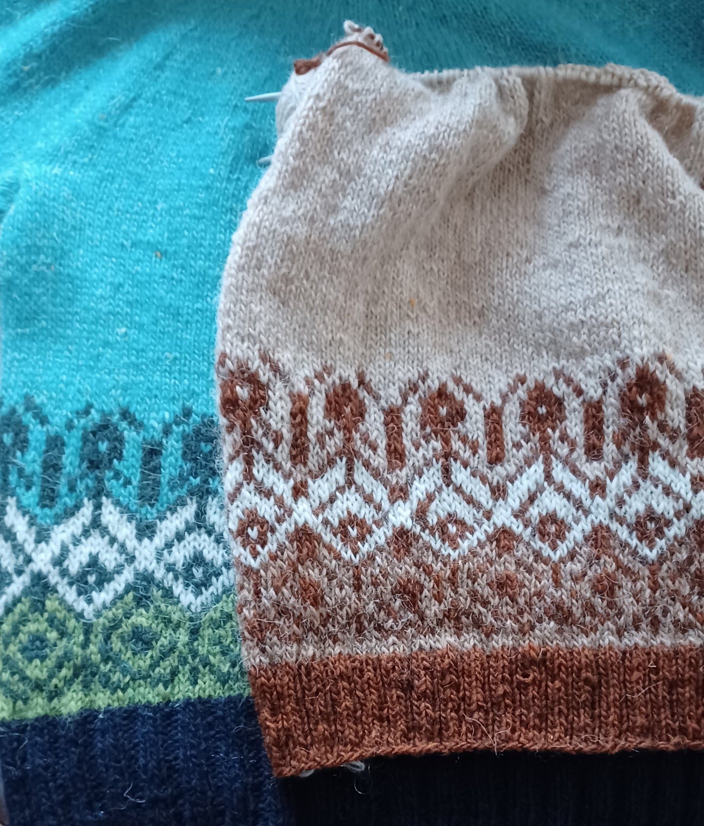 Andrea ladies sweater English pattern