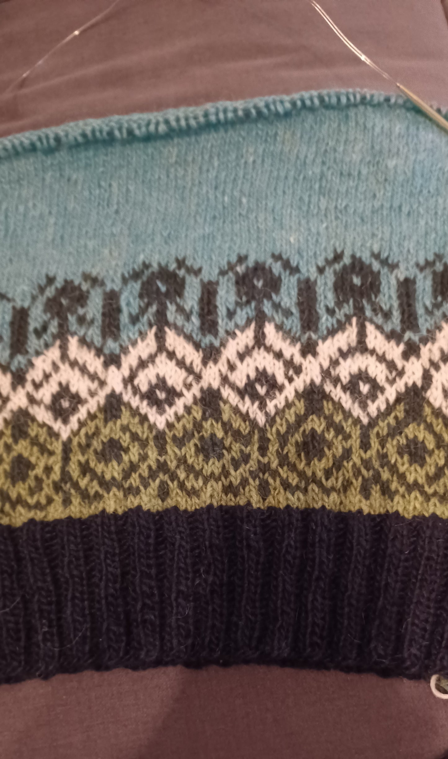 Andrea ladies sweater English pattern
